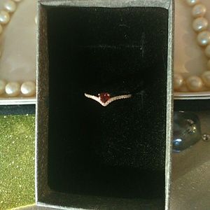 💍January's💎Garnet💎S925 w/5xRGP &Adjustable Band